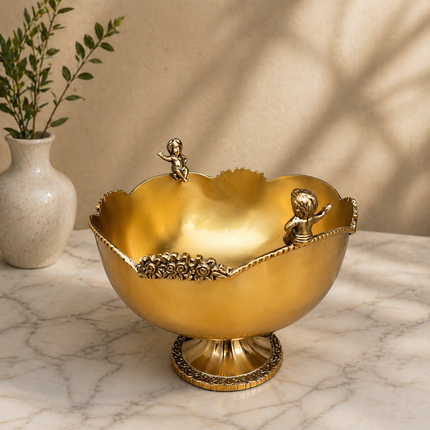 Brass Royal Design Decorative Fruit Bowl