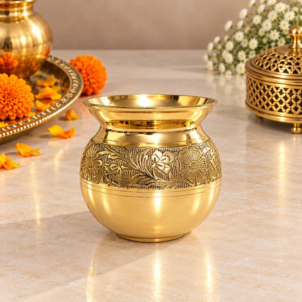 Brass Pooja Kalash (4 Inch)