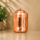 Copper Half Hammered Water Dispenser