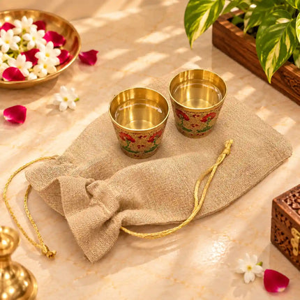 Brass Pooja Potli Gift Hamper: Bulk Corporate Gifting