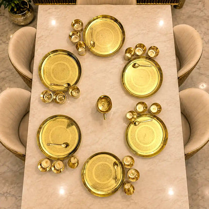 Brass Luxury Dinner Serving Set