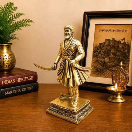 Brass Lightweight Chatrapati Shivaji Maharaj Idol