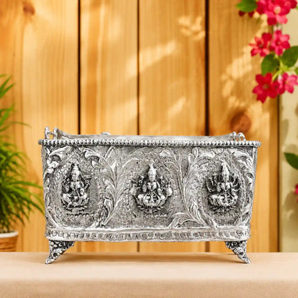Brass Ashtalakshmi Basket With Handle And Leg (4 Inch)