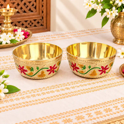 Meenakari bowl pair