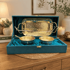 1 Tray with 2 bowls & 2 spoons