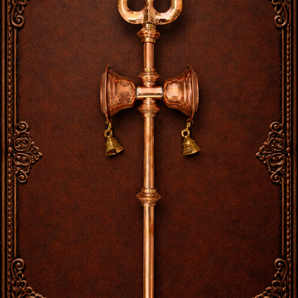 Copper Shiva'S Damru Trishul