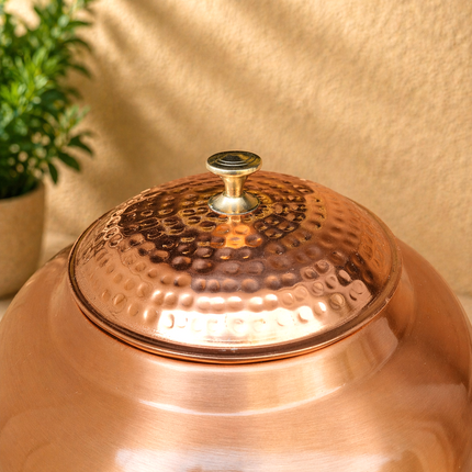 Copper Half Hammered Water Dispenser