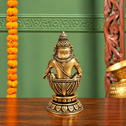 Brass Lord Ayyappa Idol (4 Inch)