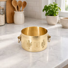Brass Shankh Chakra Namah Kerala Rice Vessel (2 Inch)
