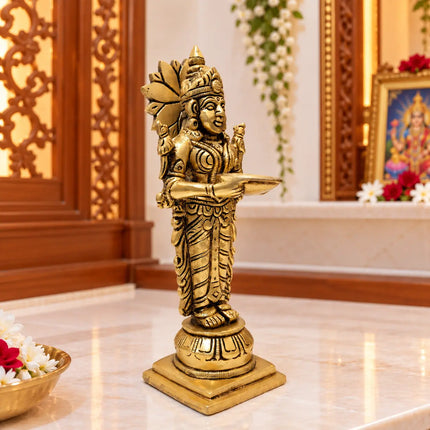 Brass Standing Deep Lakshmi Pair (8 Inch)