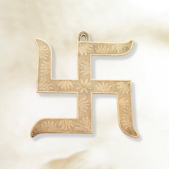 Brass Swastik Wall Hanging