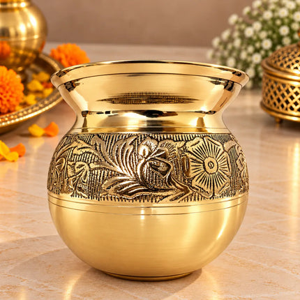 Brass Pooja Kalash (4 Inch)