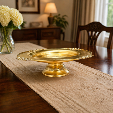Brass Traditional Dessert Display / Cake Stand (11.5 Inch)
