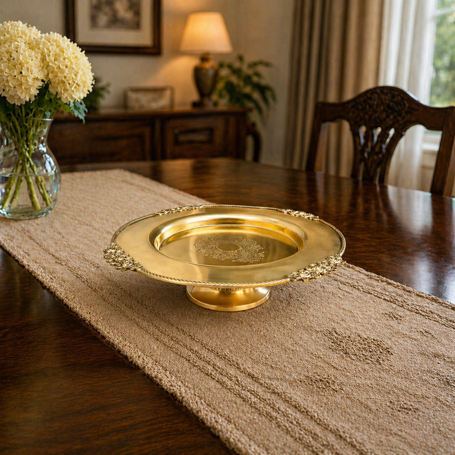 Brass Traditional Dessert Display / Cake Stand (11.5 Inch)