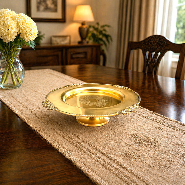 Brass Traditional Dessert Display / Cake Stand (11.5 Inch)