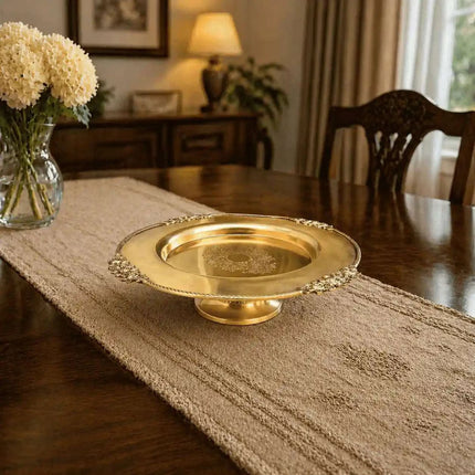 Brass Traditional Dessert Display / Cake Stand (11.5 Inch)