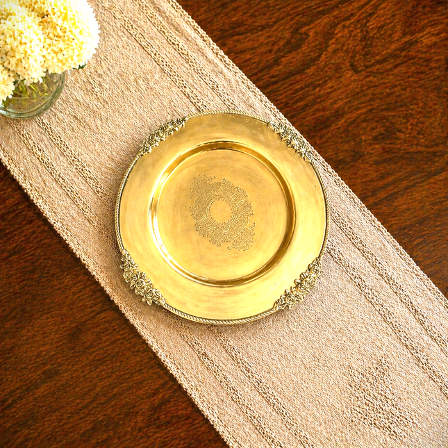 Brass Traditional Dessert Display / Cake Stand (11.5 Inch)