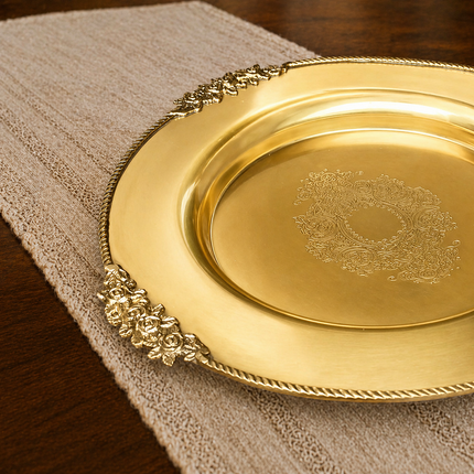 Brass Traditional Dessert Display / Cake Stand (11.5 Inch)