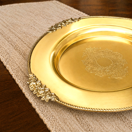 Brass Traditional Dessert Display / Cake Stand (11.5 Inch)