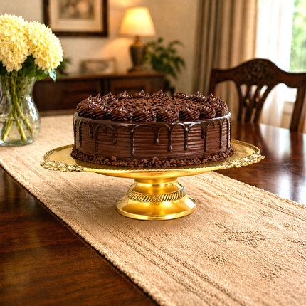 Brass Traditional Dessert Display / Cake Stand (11.5 Inch)