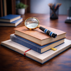 Brass Magnifying Glass With Wooden Handle
