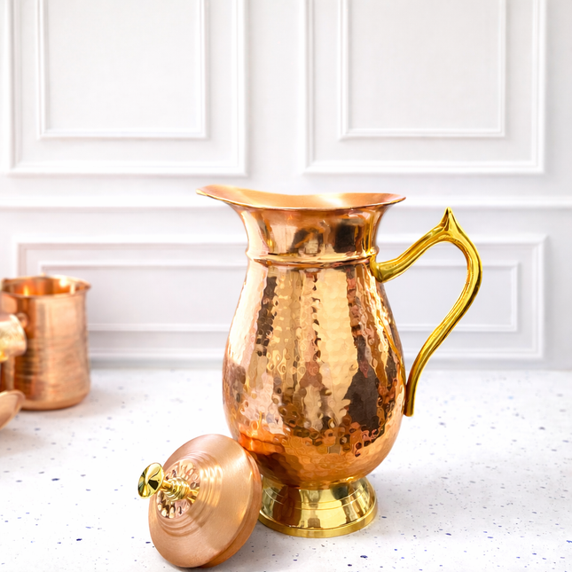 Copper Premium Jug with Lid (10.5 Inch)