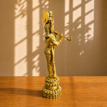Brass Standing Krishna Idol (20 Inch)