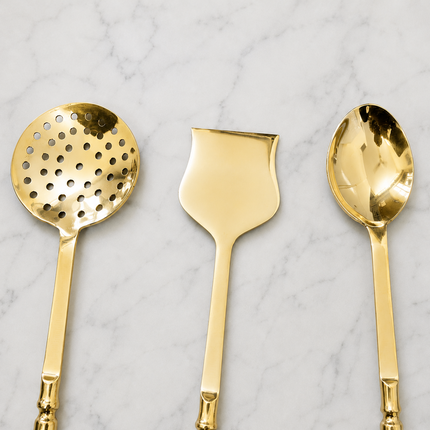 Brass Cooking Kitchen Ladles set (13.5 Inch)