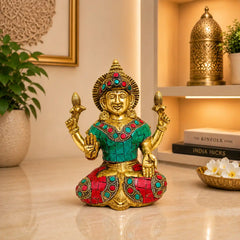 Brass Lakshmi Idol