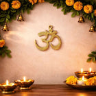 Brass Om Wall Hanging (4.5 Inch)