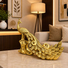 Brass Peacock Figurine (8.2 Inch)