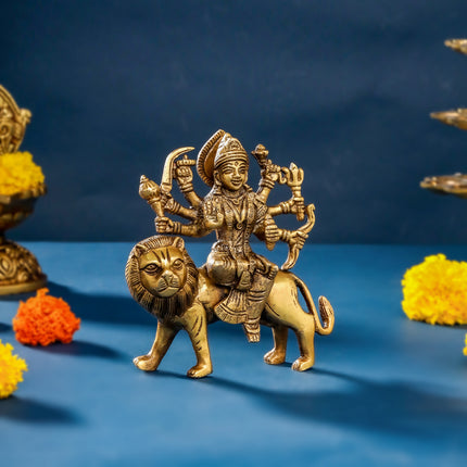 Brass Durga Idol (5.5 Inch)