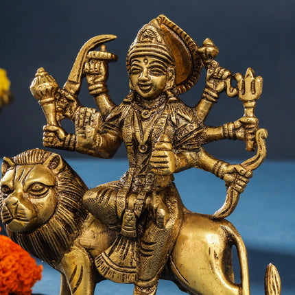 Brass Durga Idol (5.5 Inch)