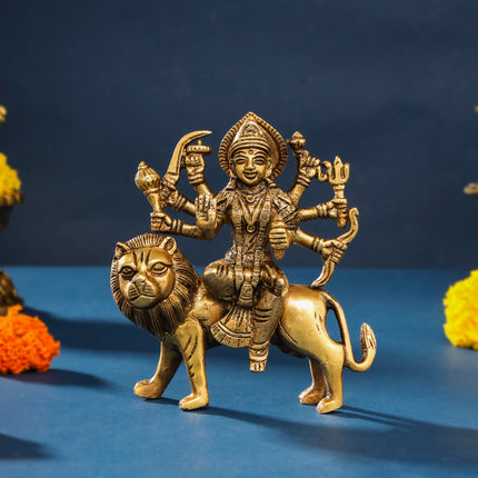 Brass Durga Idol (5.5 Inch)