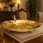 Brass Round Serving Tray / Plate (11.5 Inch)