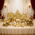 Brass Luxury Dinner Serving 51 Piece Set