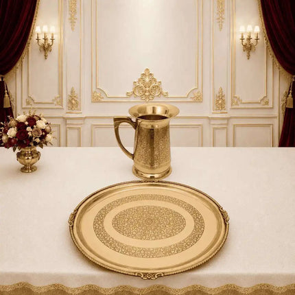 Brass Luxury Dinner Serving Set