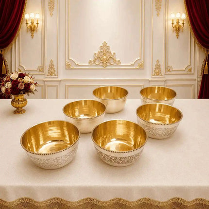 Brass Luxury Dinner Serving Set