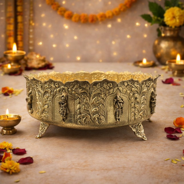 Brass Dashavatara Urli