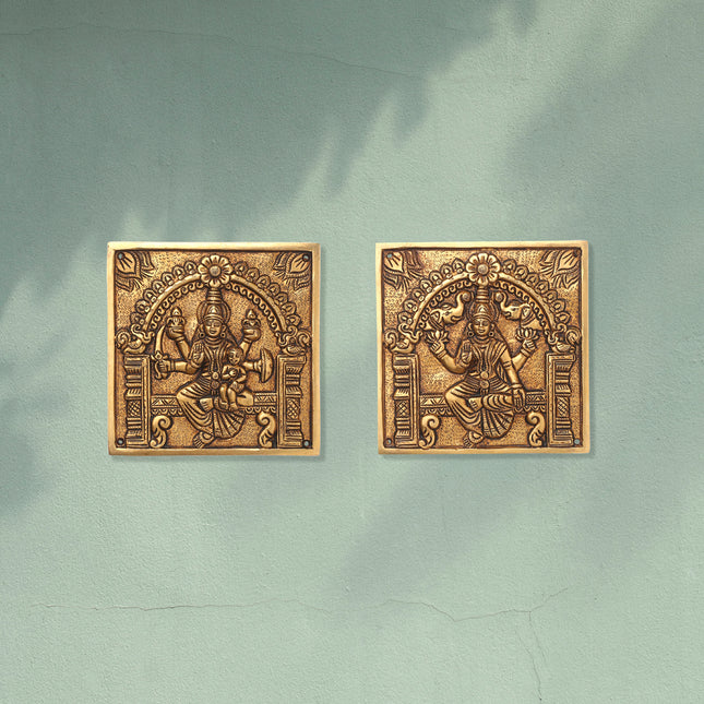 Brass Superfine Ashtalakshmi Wall Hanging Set