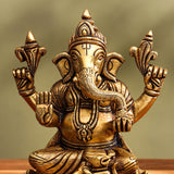 Brass Superfine Ganesha Idol (5.8 Inch)
