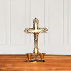 Brass Jesus Candle Holder (8 Inch)