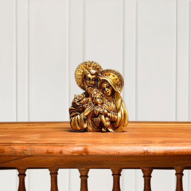 Brass Superfine God Jesus Family Idol (4.8 Inch)