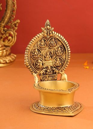 Brass Ashtalakshmi Diya (7 Inch)