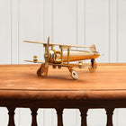 Brass Aeroplane Miniature (3 Inch)