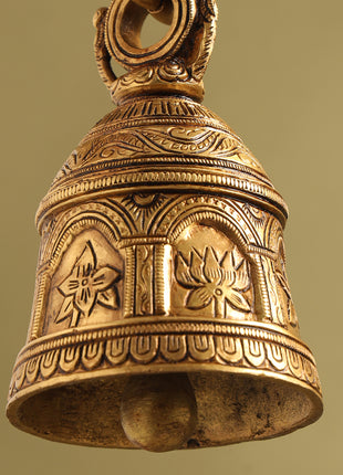 Brass Superfine Wall Hanging Temple Bell (31 Inch)