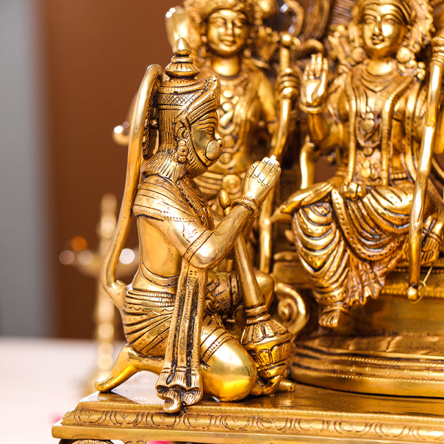 Brass Superfine Majestic Ram Darbar Statue (23 Inch)