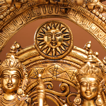 Brass Superfine Majestic Ram Darbar Statue (23 Inch)