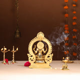 Brass Goddess Lakshmi Idol (11.2 Inch)