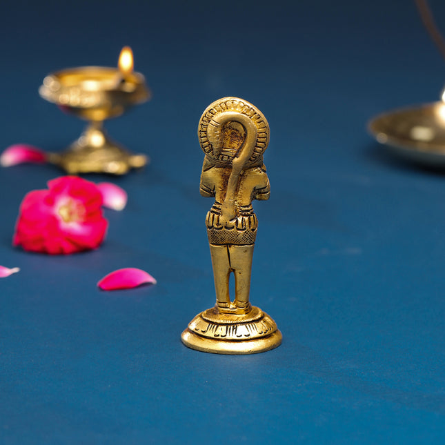 Brass Hanuman Standing Idol (4.2 Inch)